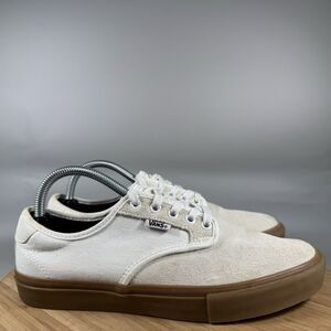 VANS Chima Ferguson Pro Ivory Suede‎ Skate Shoes Sneakers Mens 8.5